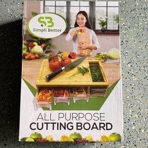 Simple Better cutting board with containers